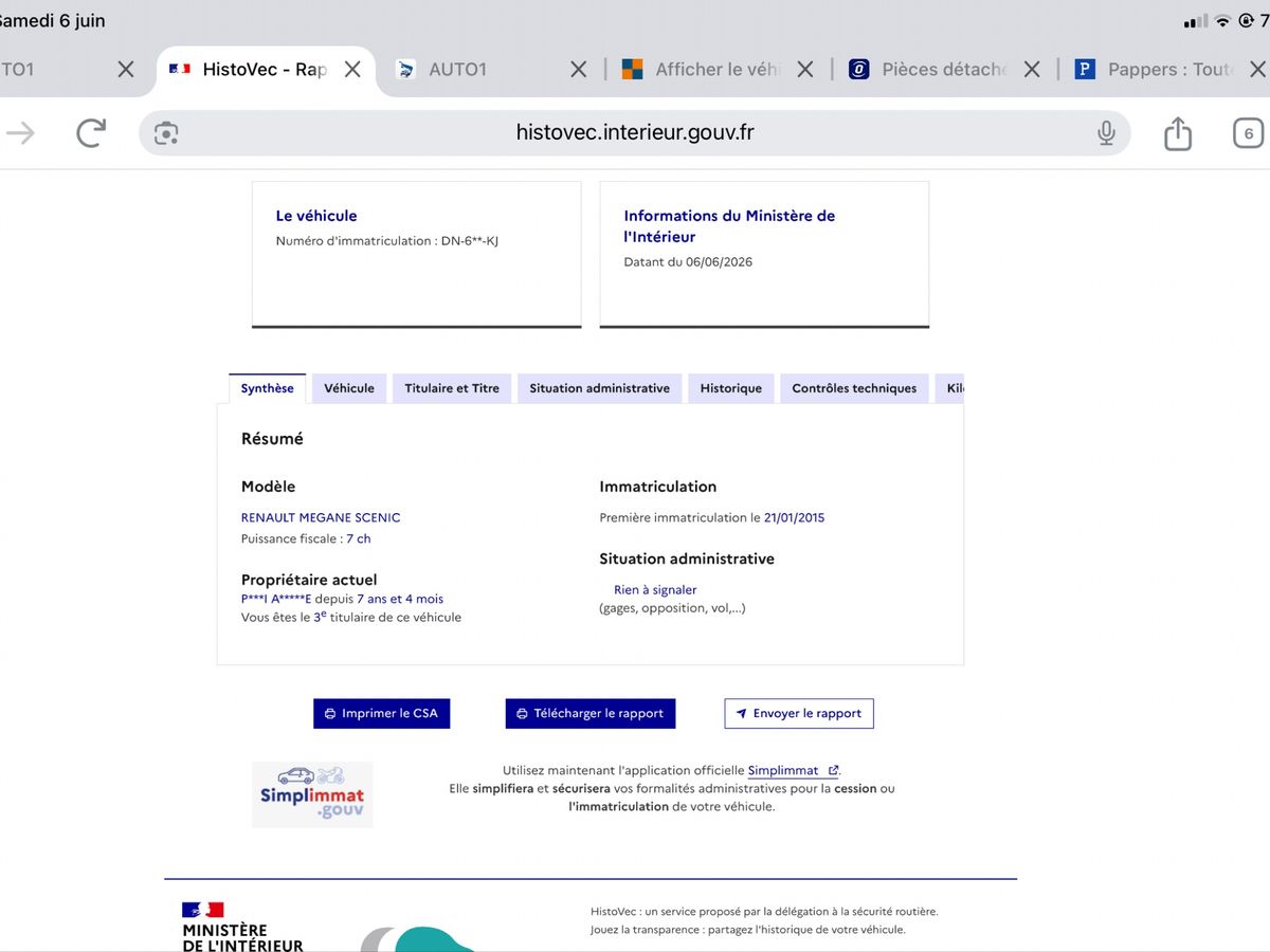 Renault Scenic d'occasion