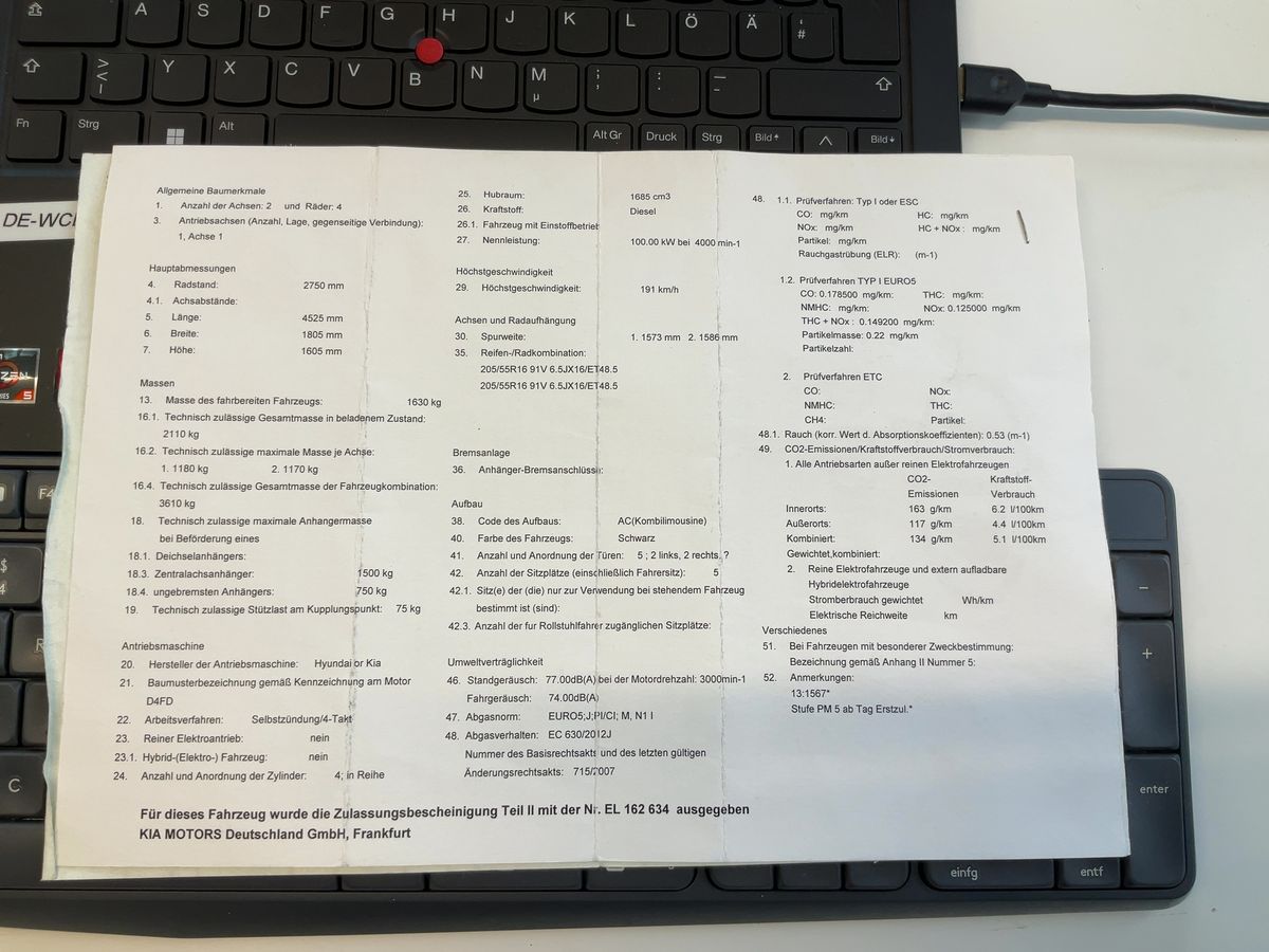 Kia Carens d'occasion