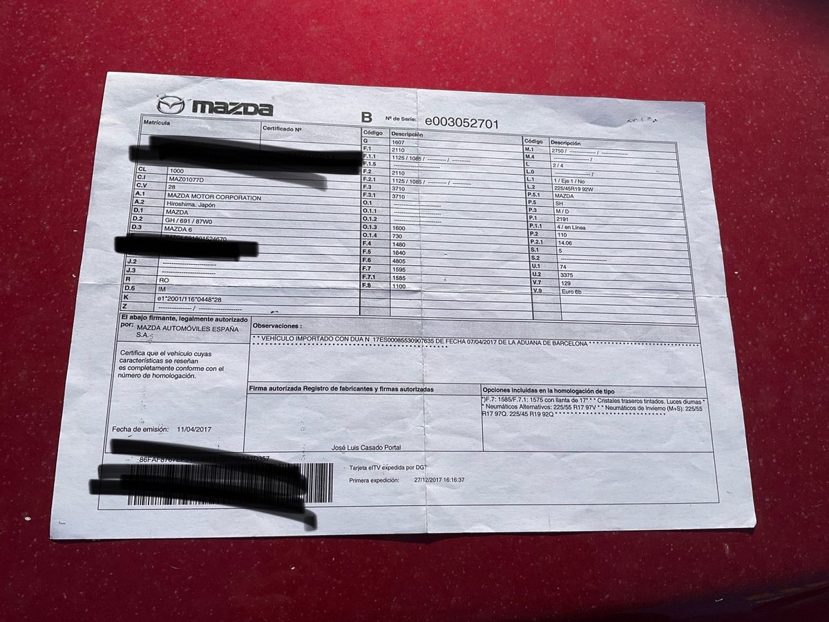 Mazda 6 2.2 Turbodiesel Luxury