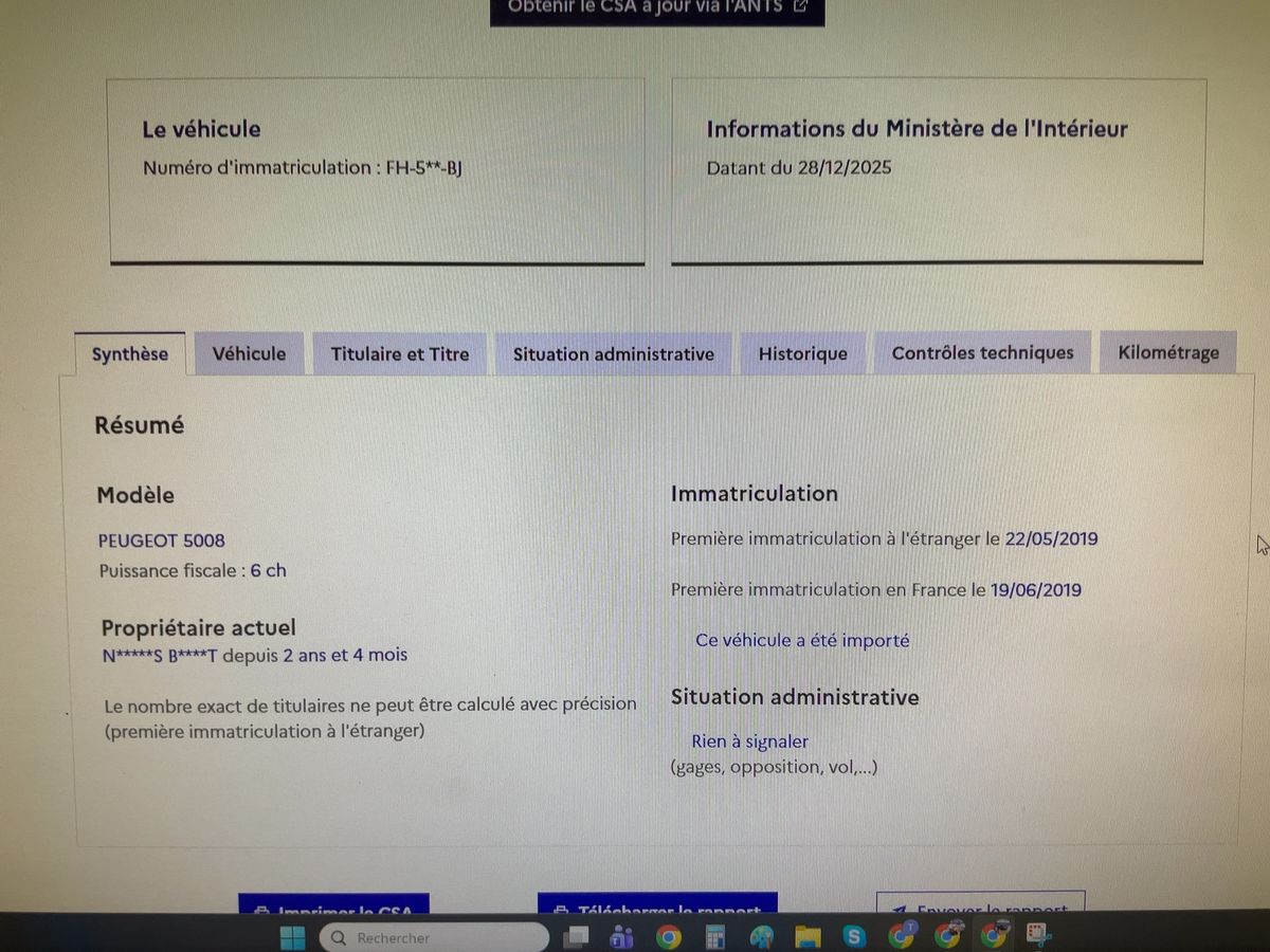 Peugeot 5008 d'occasion