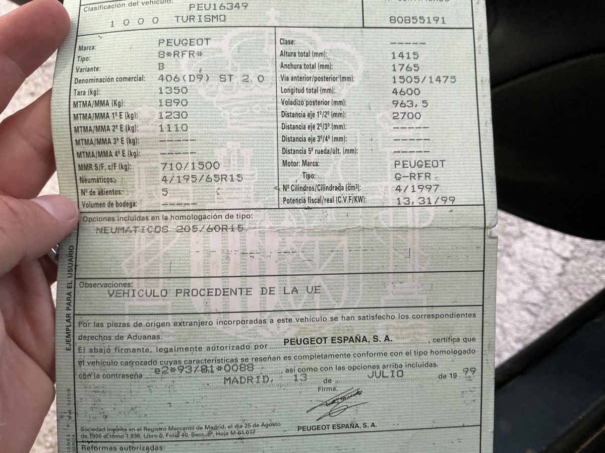 Peugeot 406 d'occasion