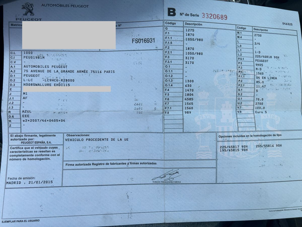 Peugeot 308 d'occasion