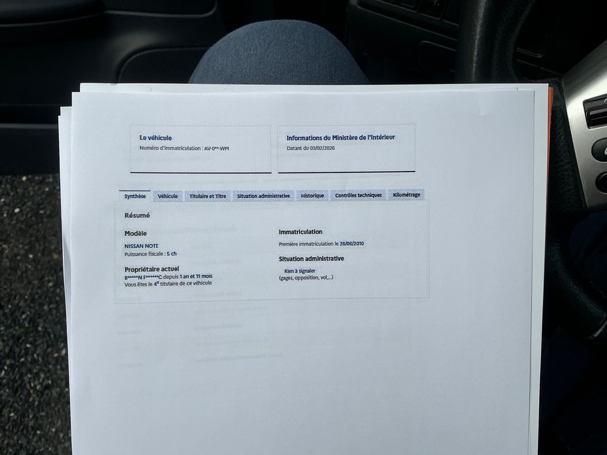 Nissan Note d'occasion