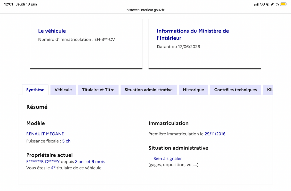 Renault Megane d'occasion