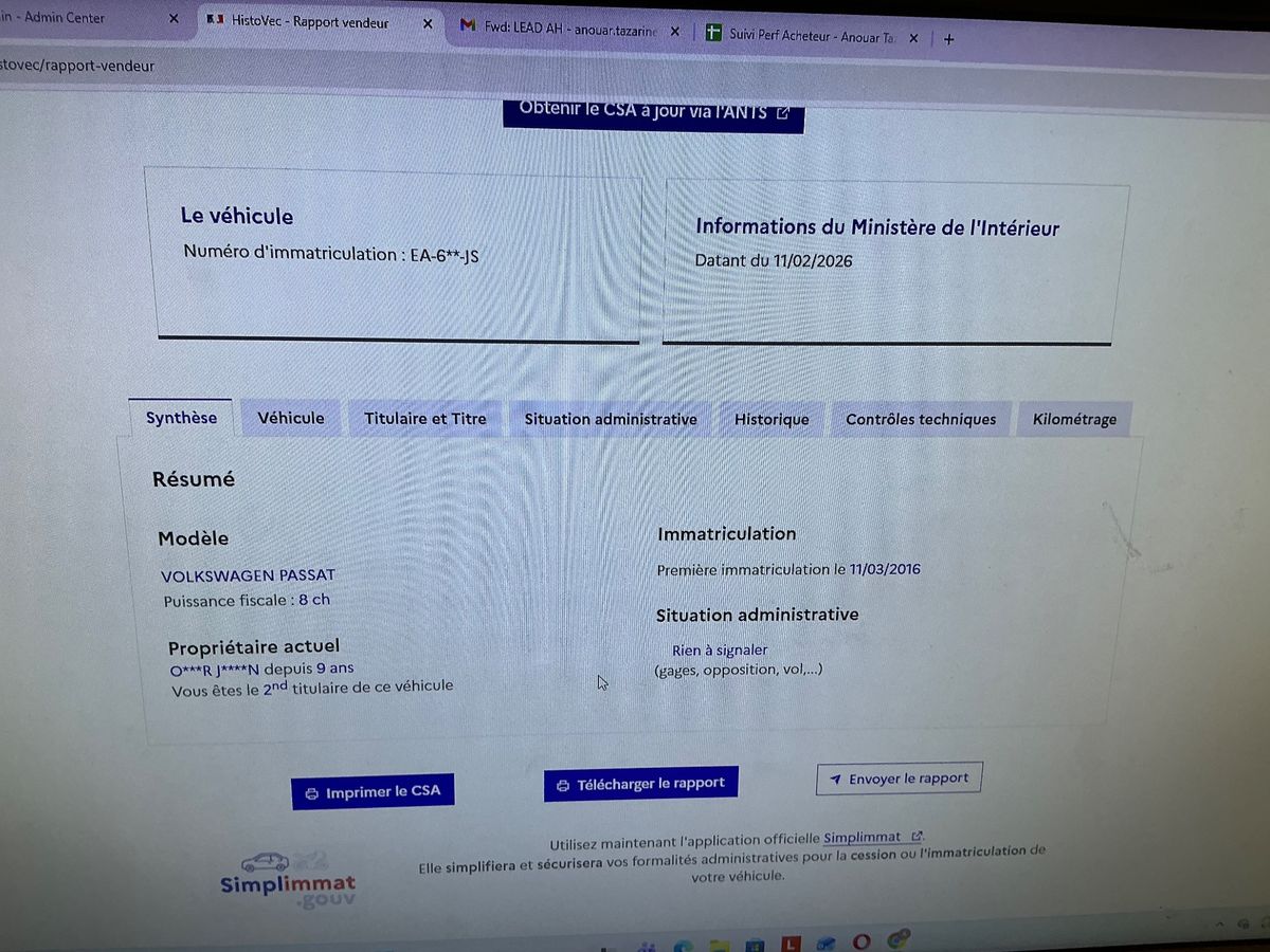 Volkswagen Passat d'occasion