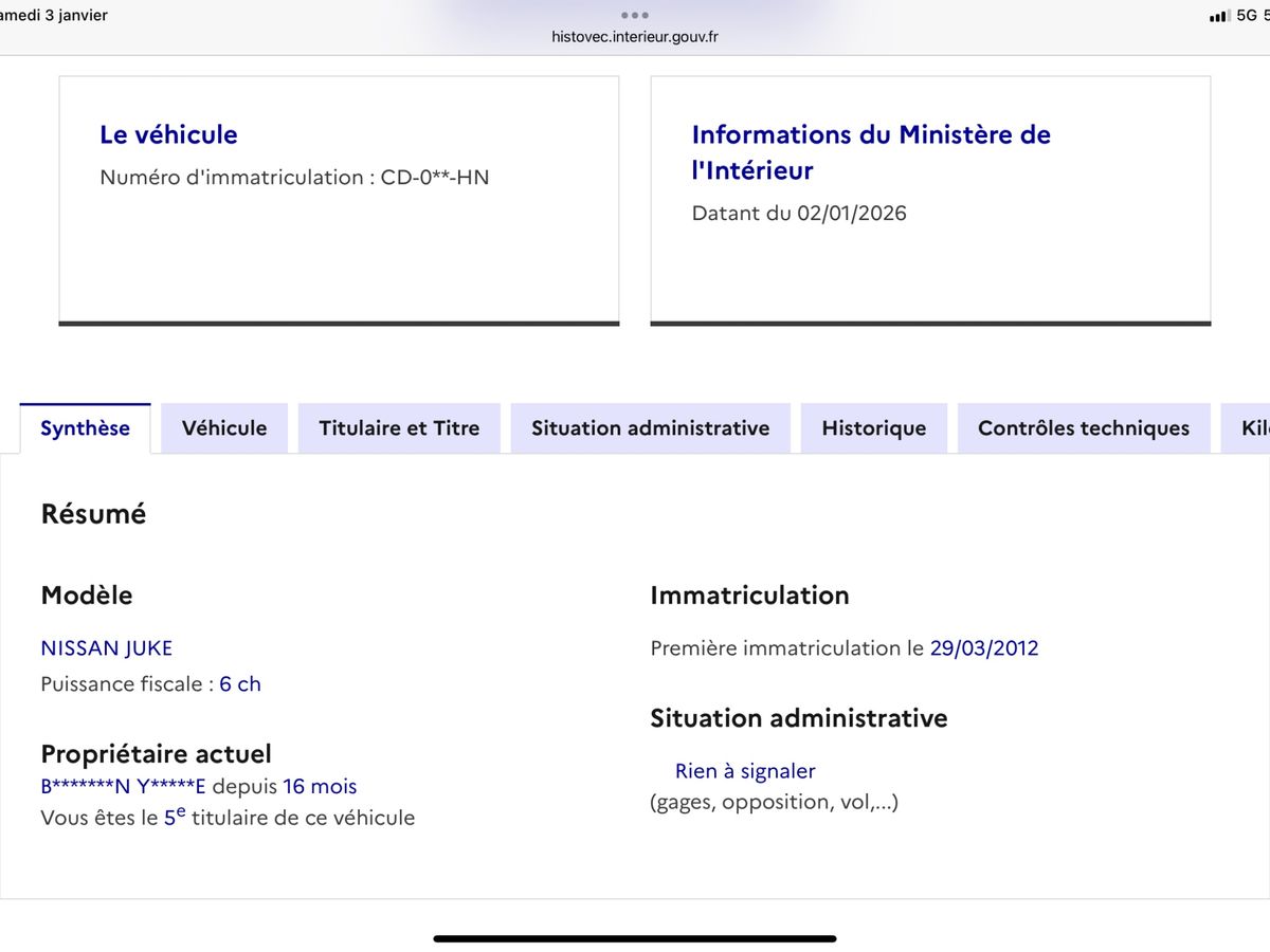 Nissan Juke d'occasion