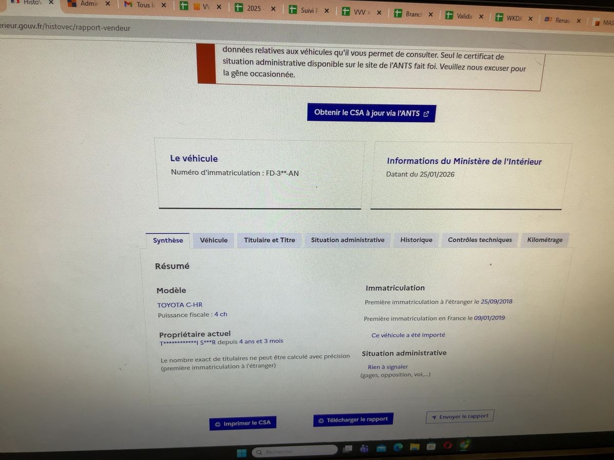 Toyota C-HR d'occasion