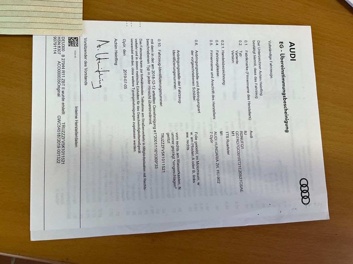 Audi TTS 2.0 TFSI quattro