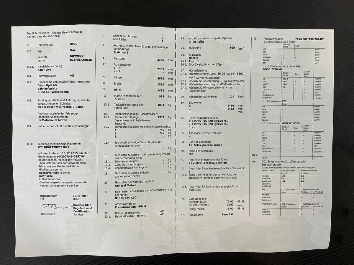 Opel Karl d'occasion