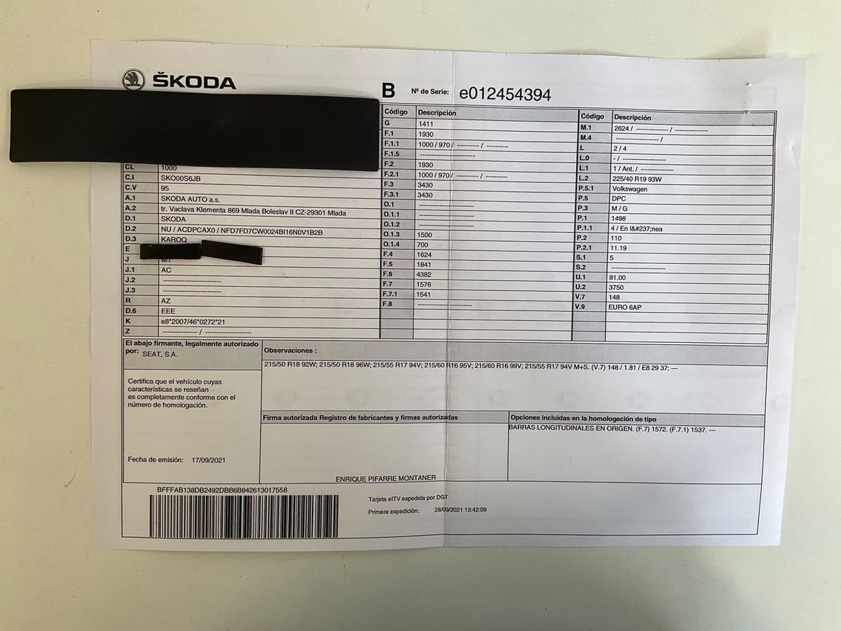 Skoda Karoq 1.5 TSI ACT SportLine