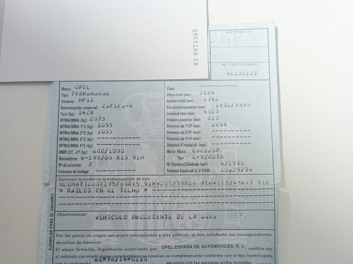 Opel Zafira 2.0 DTI Comfort