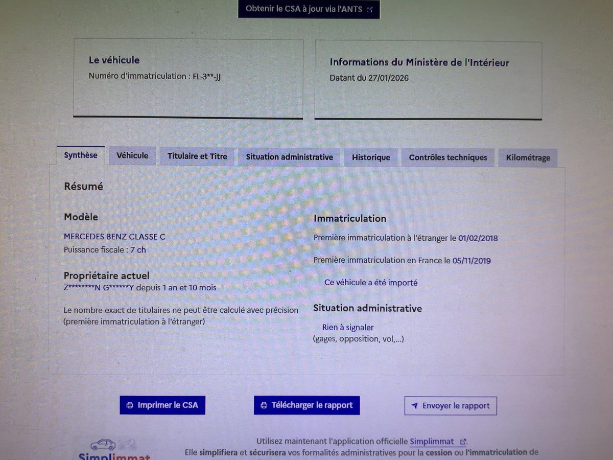 Mercedes-Benz C-Klasse d'occasion