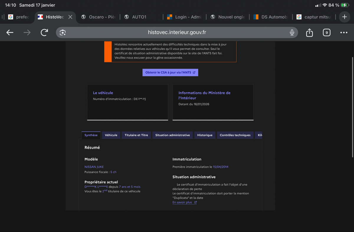 Nissan Juke d'occasion