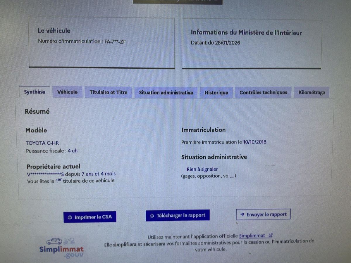 Toyota C-HR d'occasion