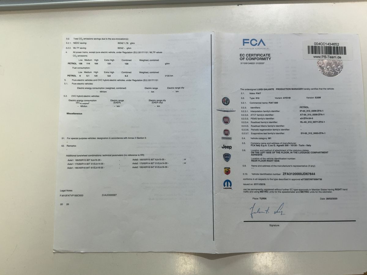 Fiat 500C d'occasion