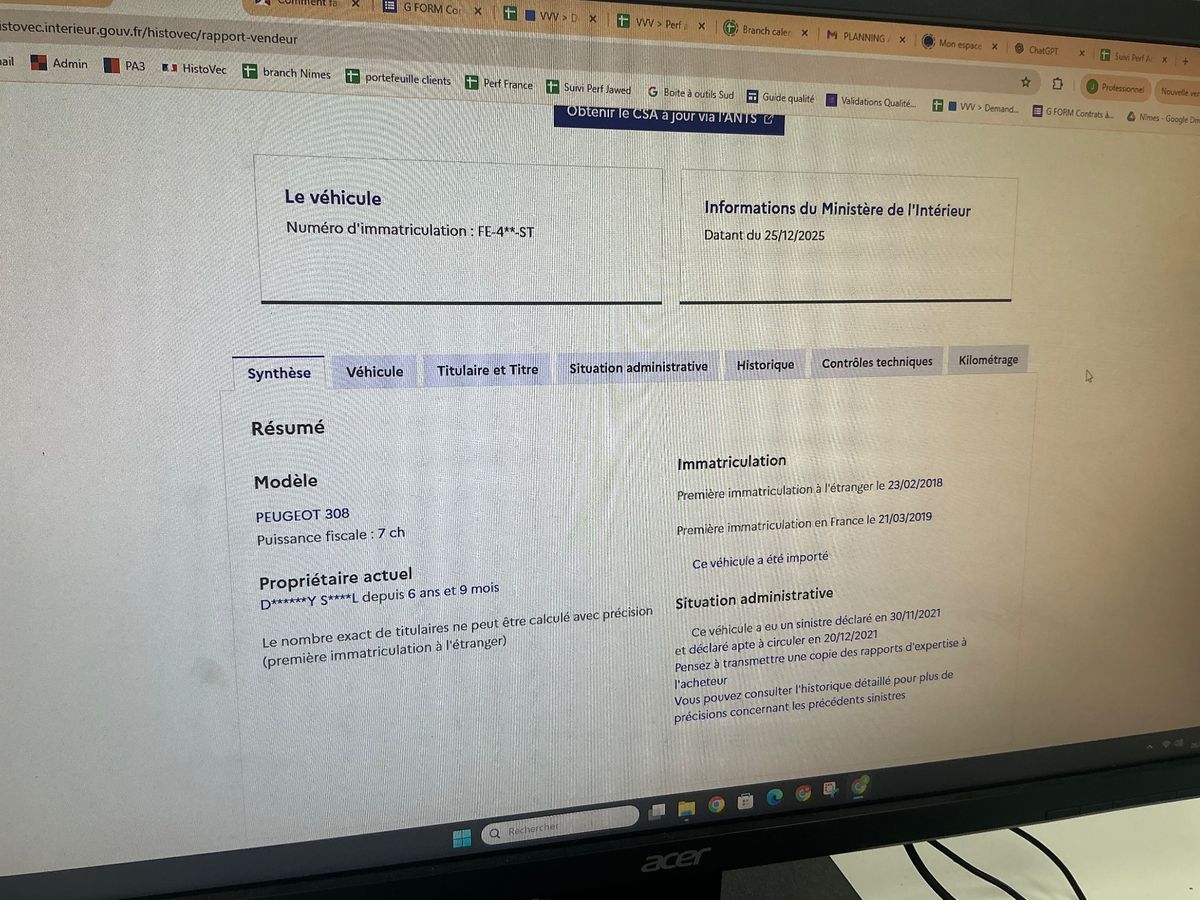 Peugeot 308 d'occasion