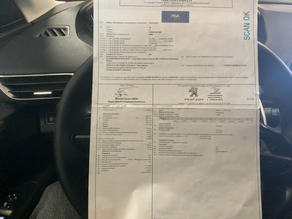 Peugeot 5008 d'occasion