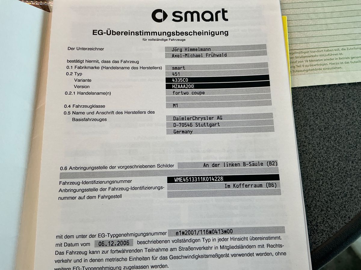 Smart fortwo 1.0 Basis pure