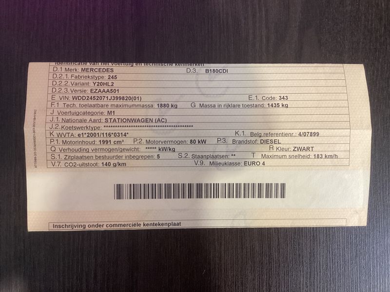 Mercedes-Benz B-Klasse B 180 CDI 2008 – снимка 5