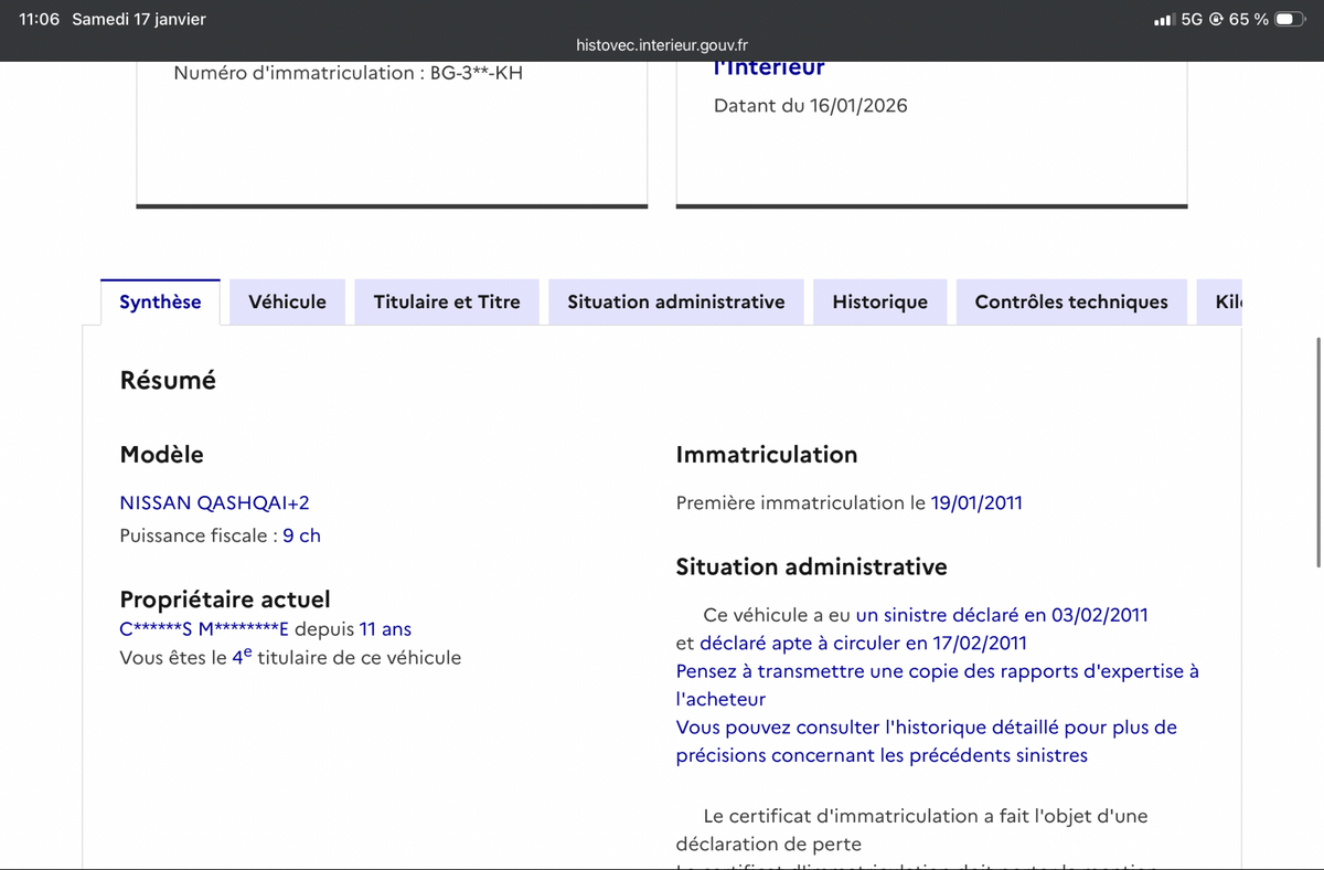 Nissan Qashqai+2 d'occasion