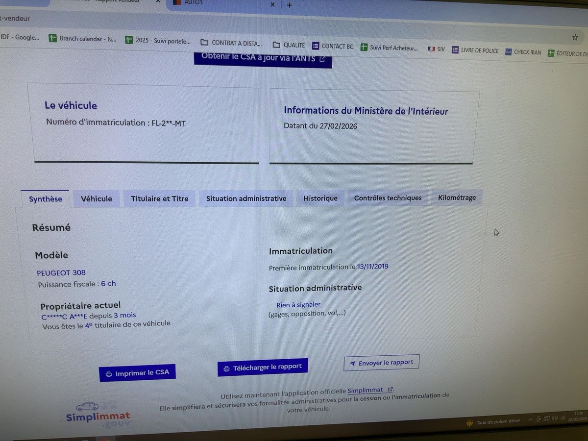 Peugeot 308 d'occasion