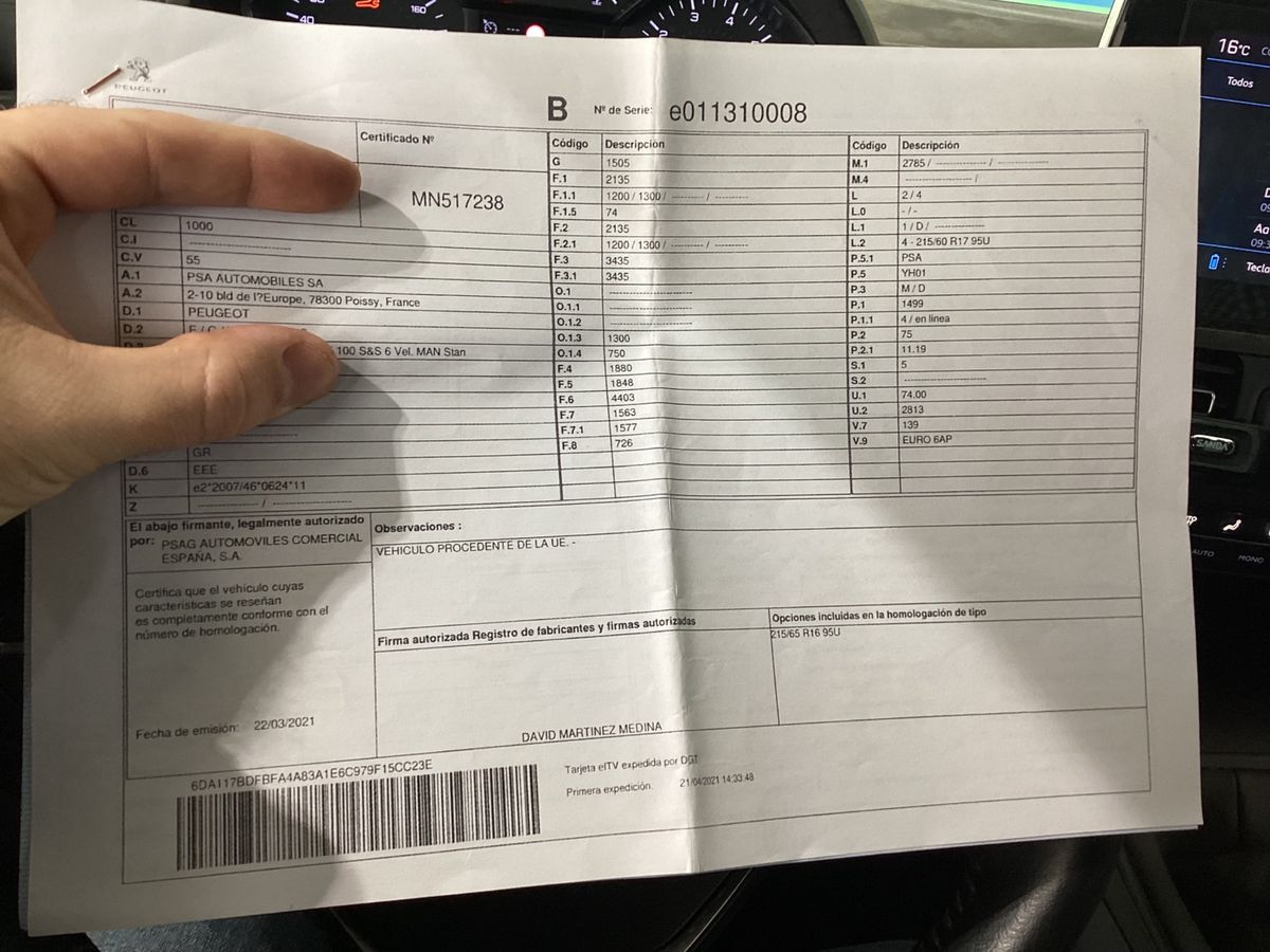 Peugeot Rifter 1.5 Blue-HDi Allure Pack L1