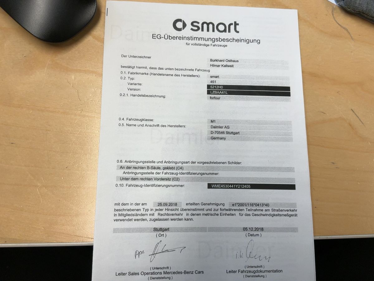 Smart forfour 0.9 Turbo Basis Prime