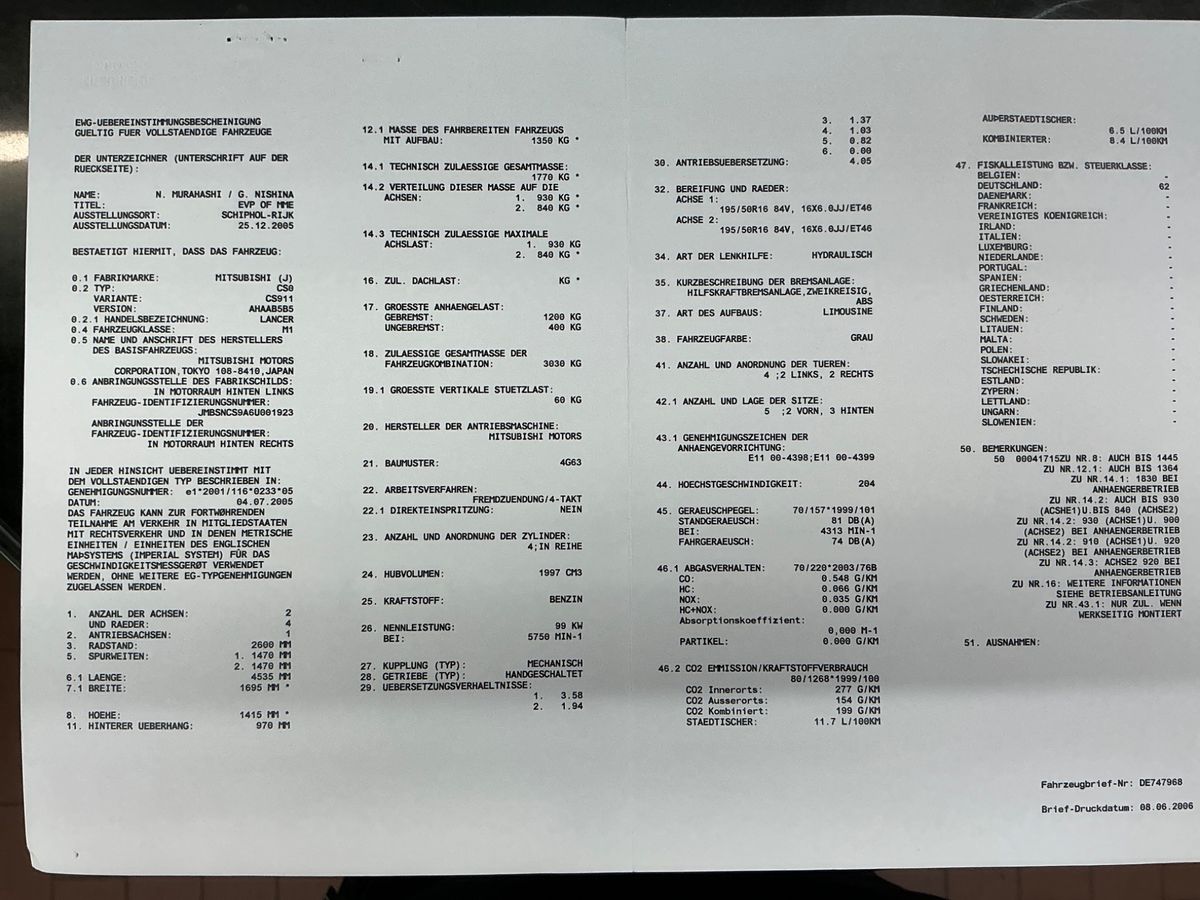 Mitsubishi Lancer 2.0 Intense