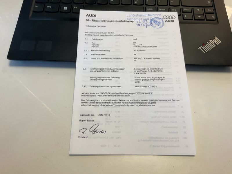 Audi A3 Sportback 1.2 TFSI Ambiente 2013 – снимка 22