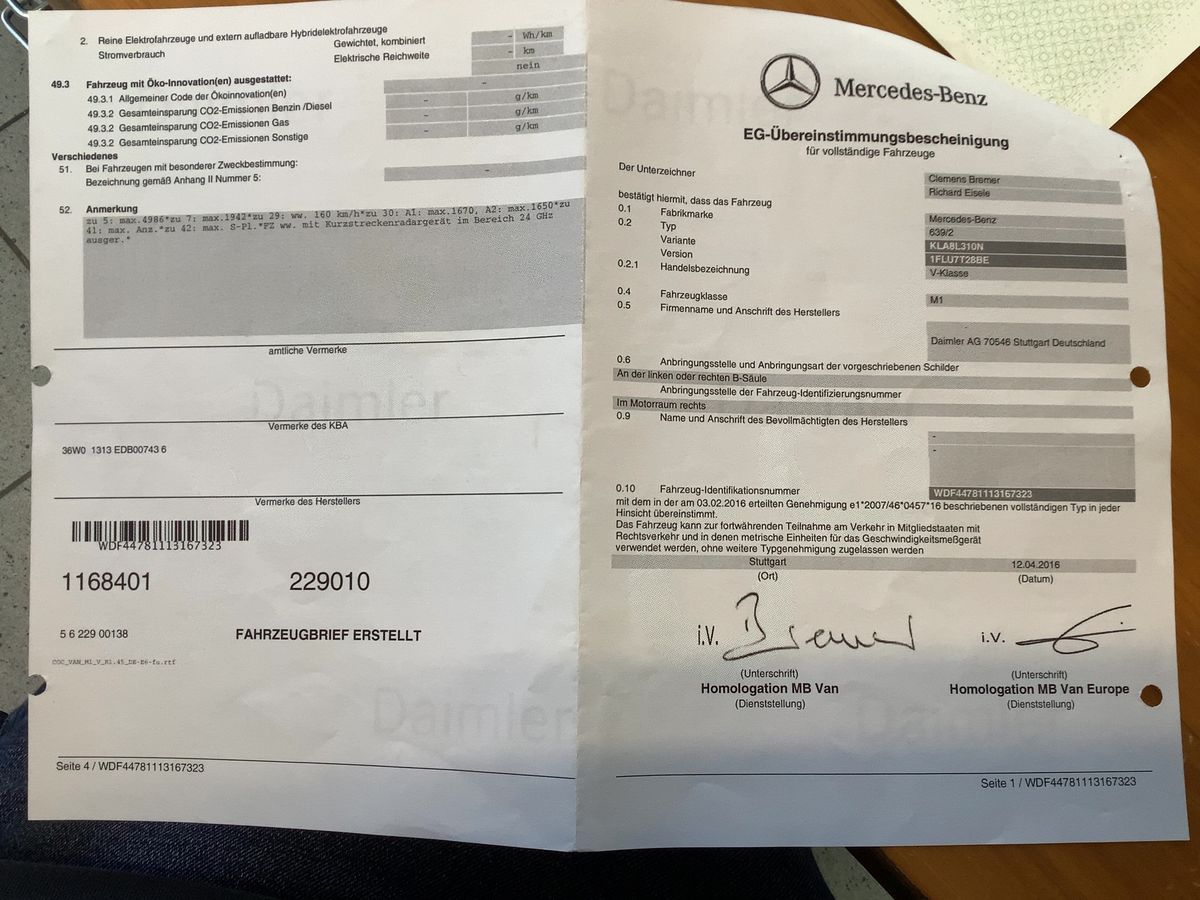 Mercedes-Benz V-Klasse d'occasion