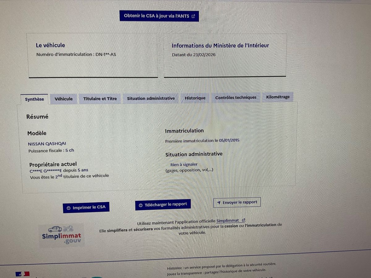 Nissan Qashqai d'occasion