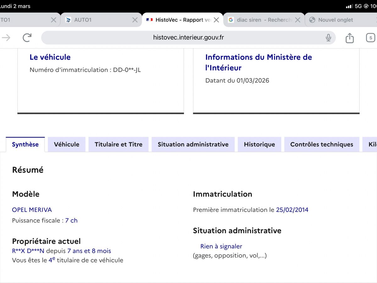 Opel Meriva d'occasion