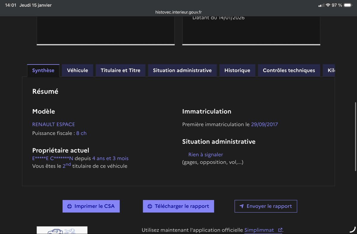 Renault Espace d'occasion