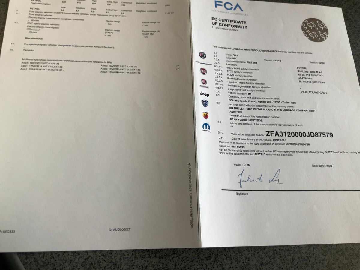 Fiat 500C d'occasion