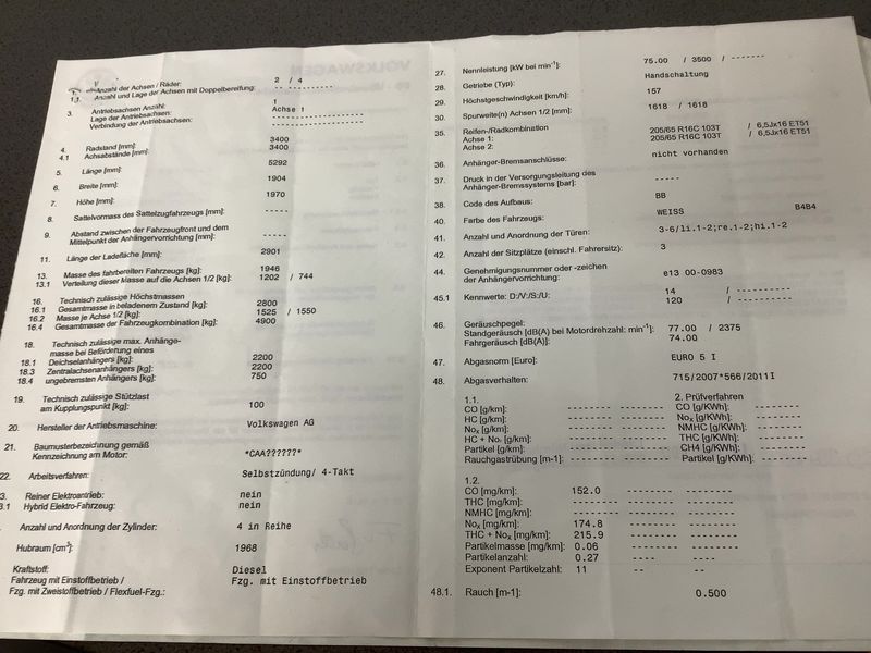 Volkswagen T5 Transporter 2.0 TDI Kasten lang 2012 – снимка 22