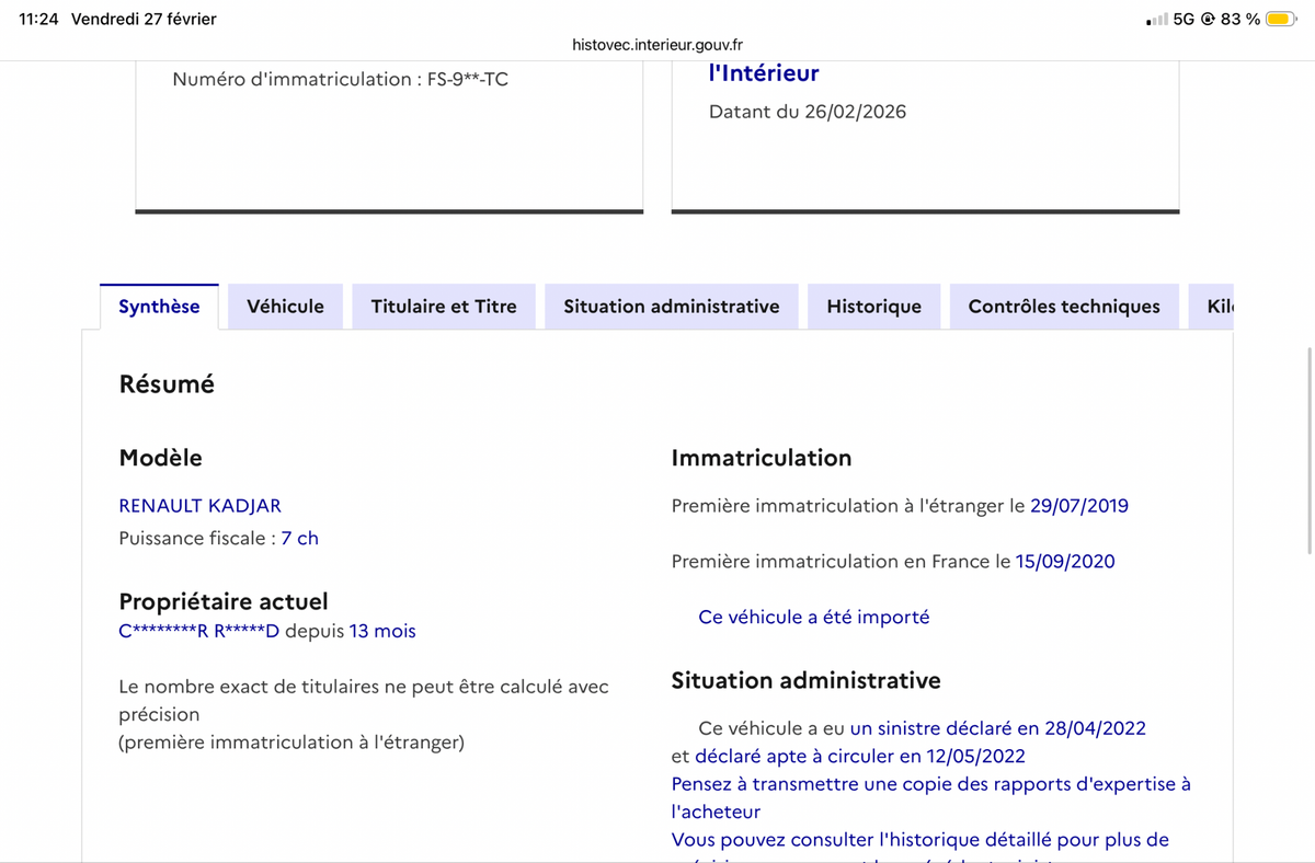 Renault Kadjar d'occasion