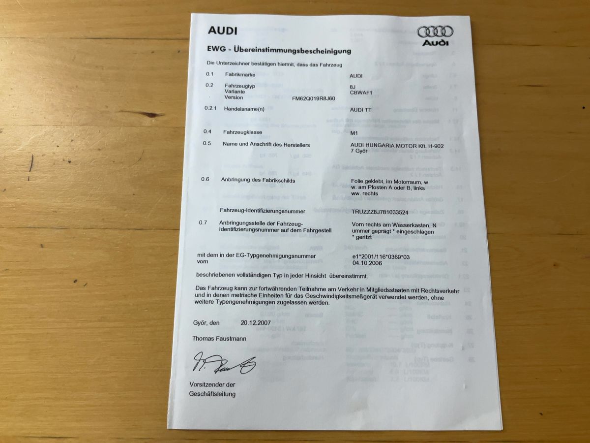 Audi TT 2.0 TFSI Coupe