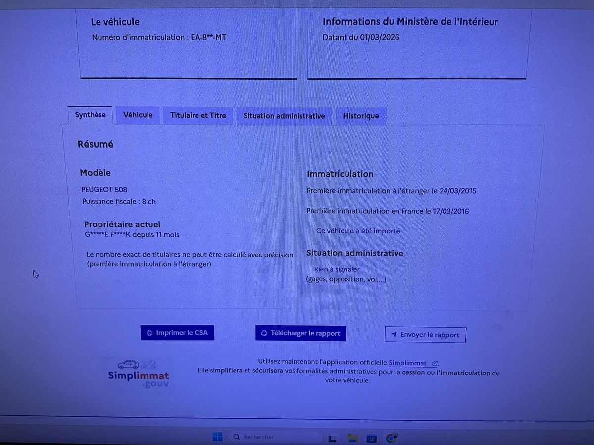 Peugeot 508 d'occasion