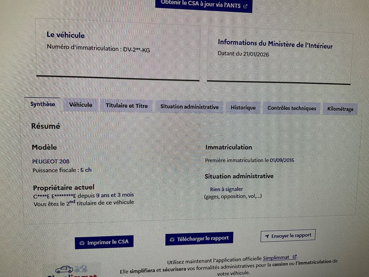 Peugeot 208 d'occasion