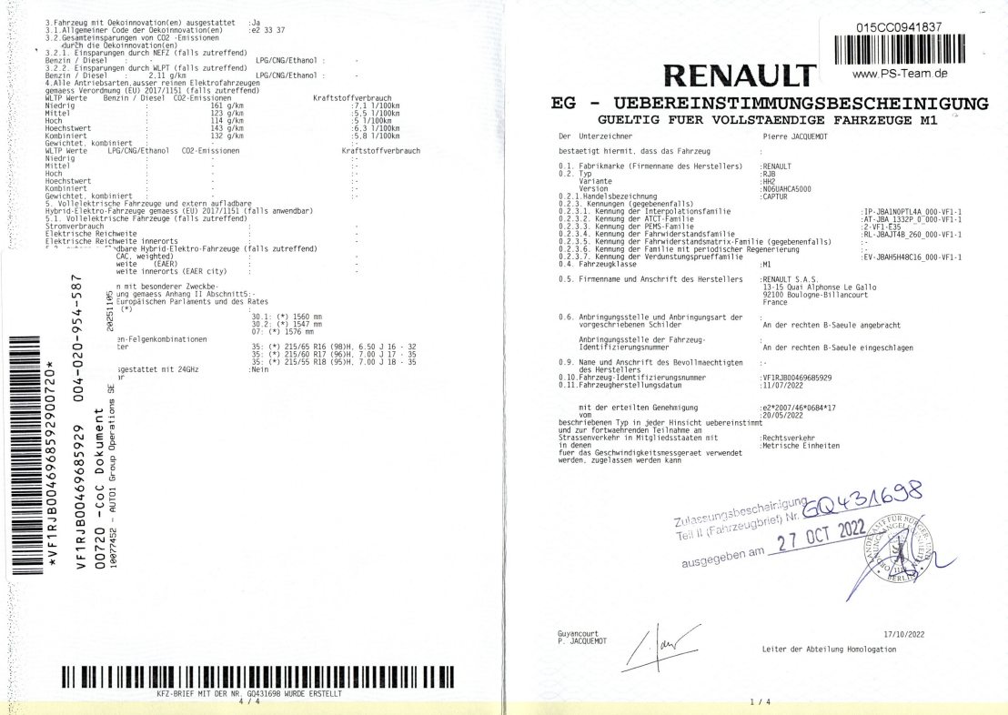 Renault Captur d'occasion