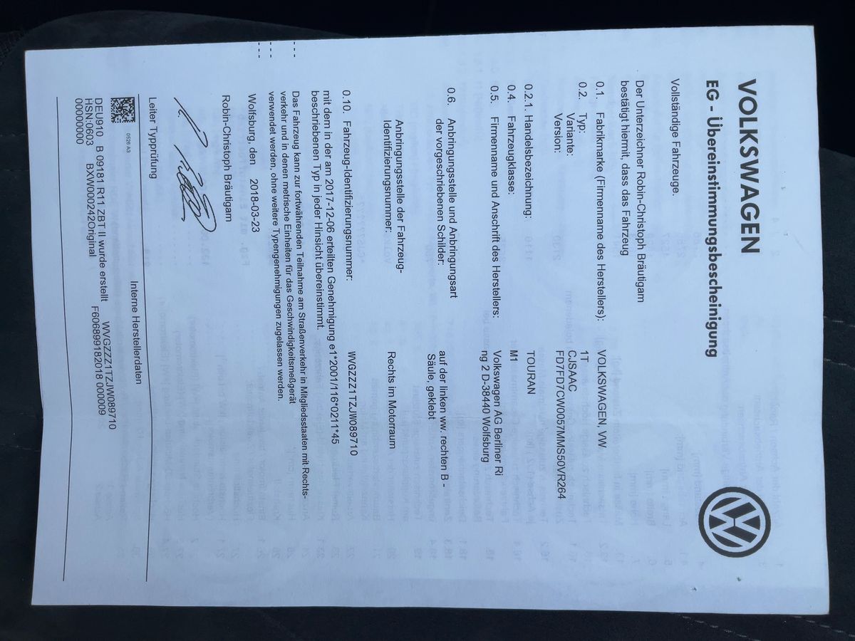 Volkswagen Touran d'occasion