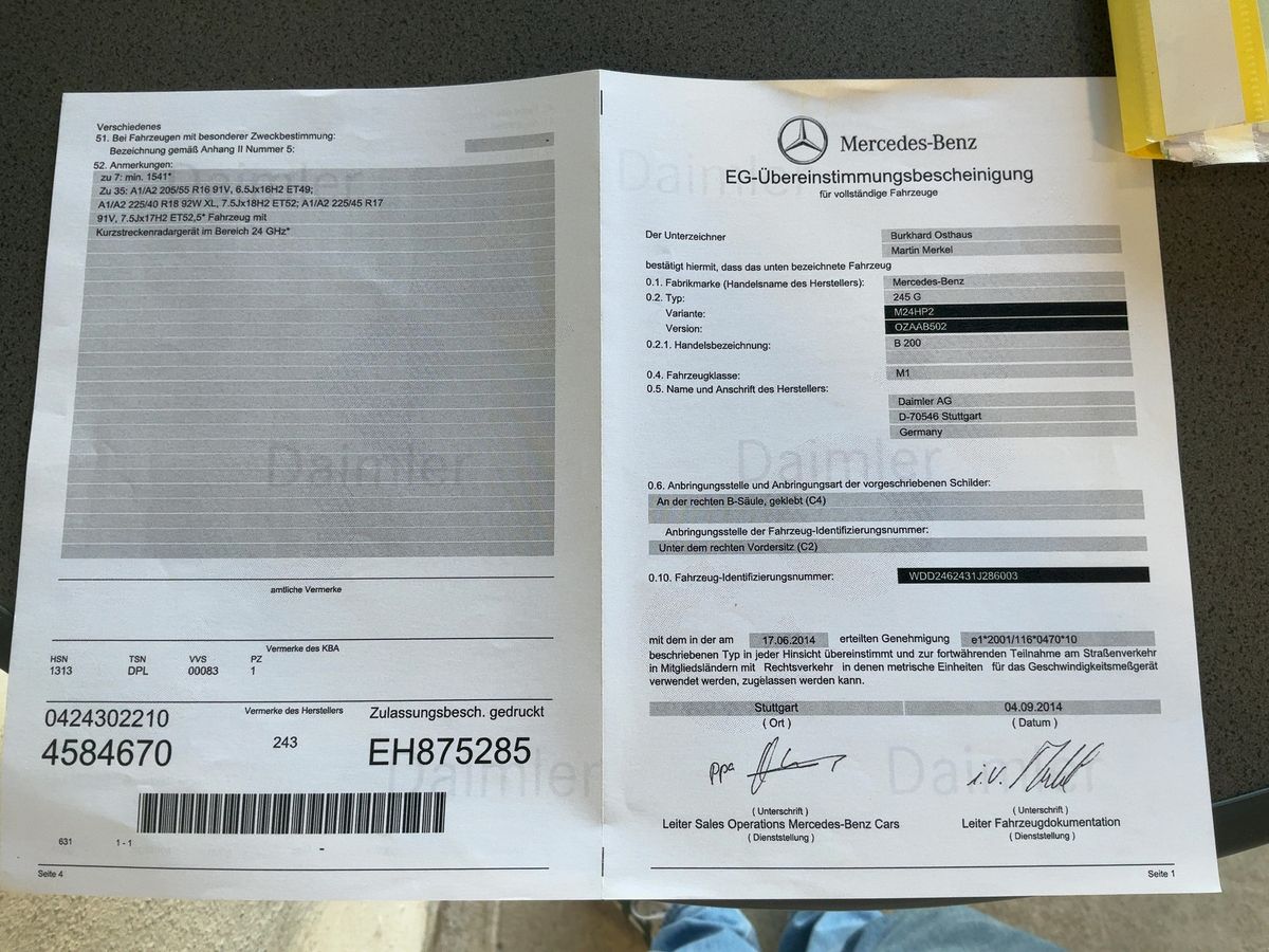 Mercedes-Benz B-Klasse d'occasion