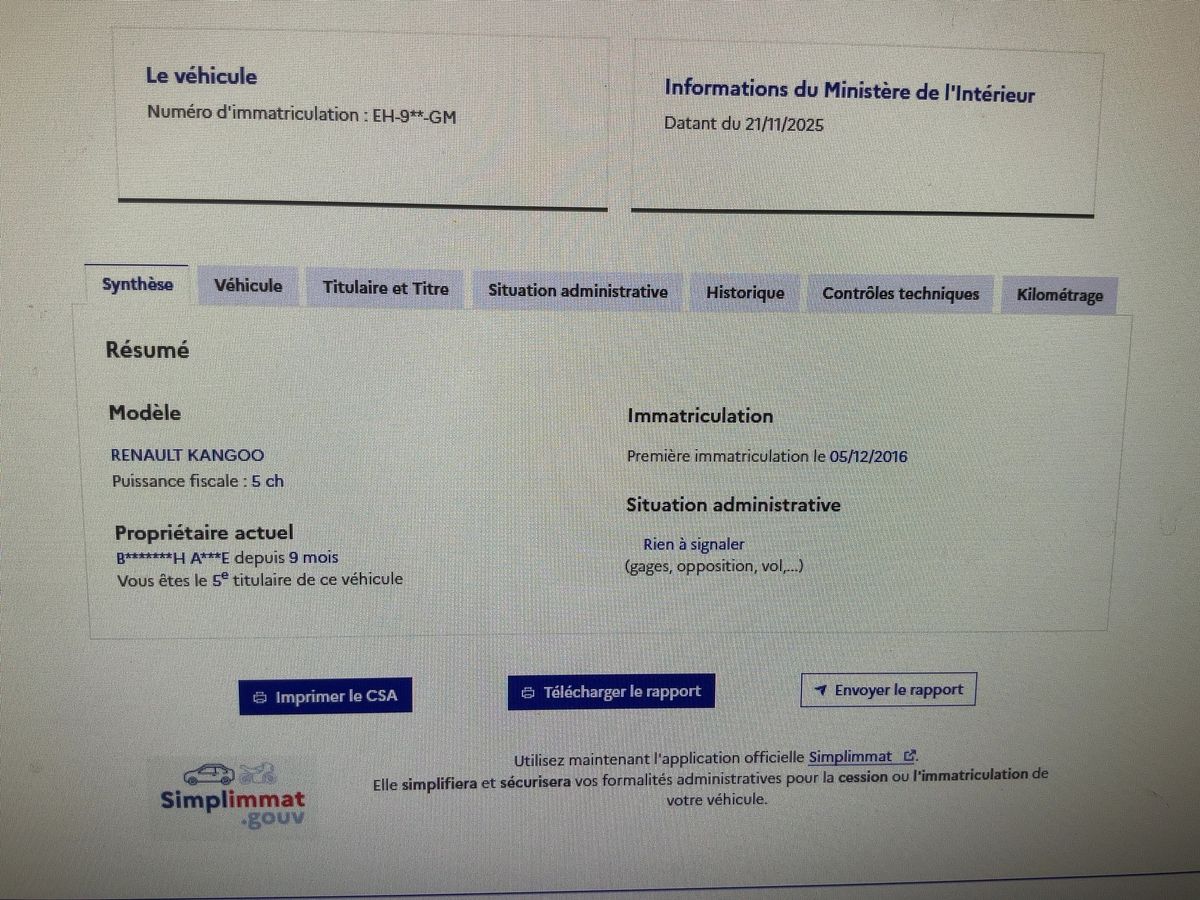 Renault Kangoo d'occasion