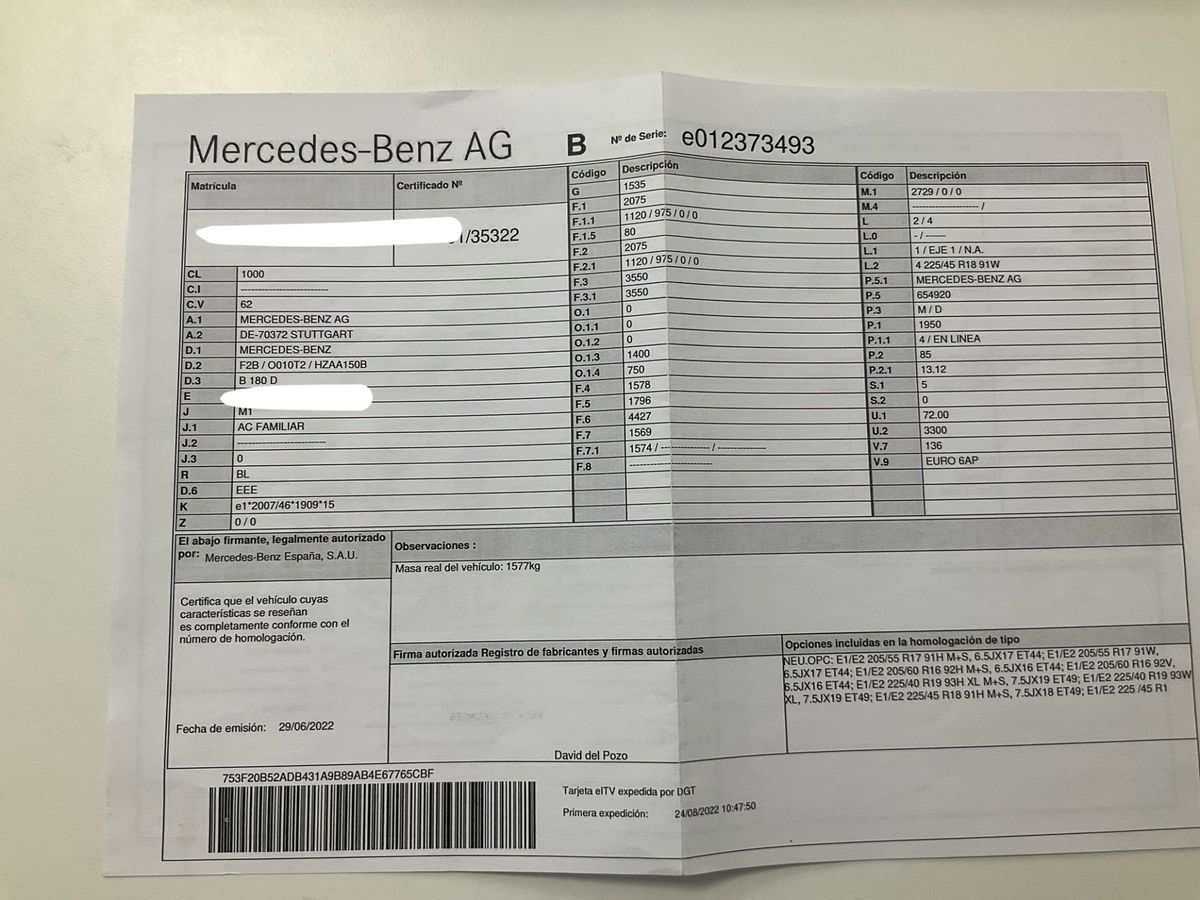Mercedes-Benz B-Klasse B 180 d AMG Line
