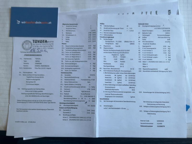 Toyota Prius+ 1.8 Comfort 2014 – снимка 21