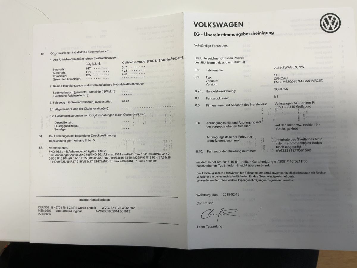 Volkswagen Touran d'occasion