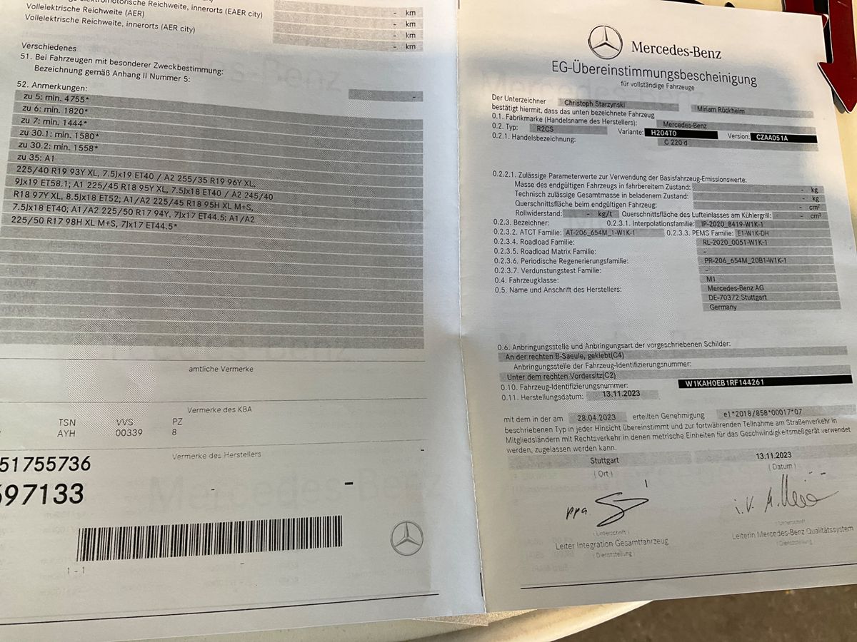 Mercedes-Benz C-Klasse C 220 d T AMG Line