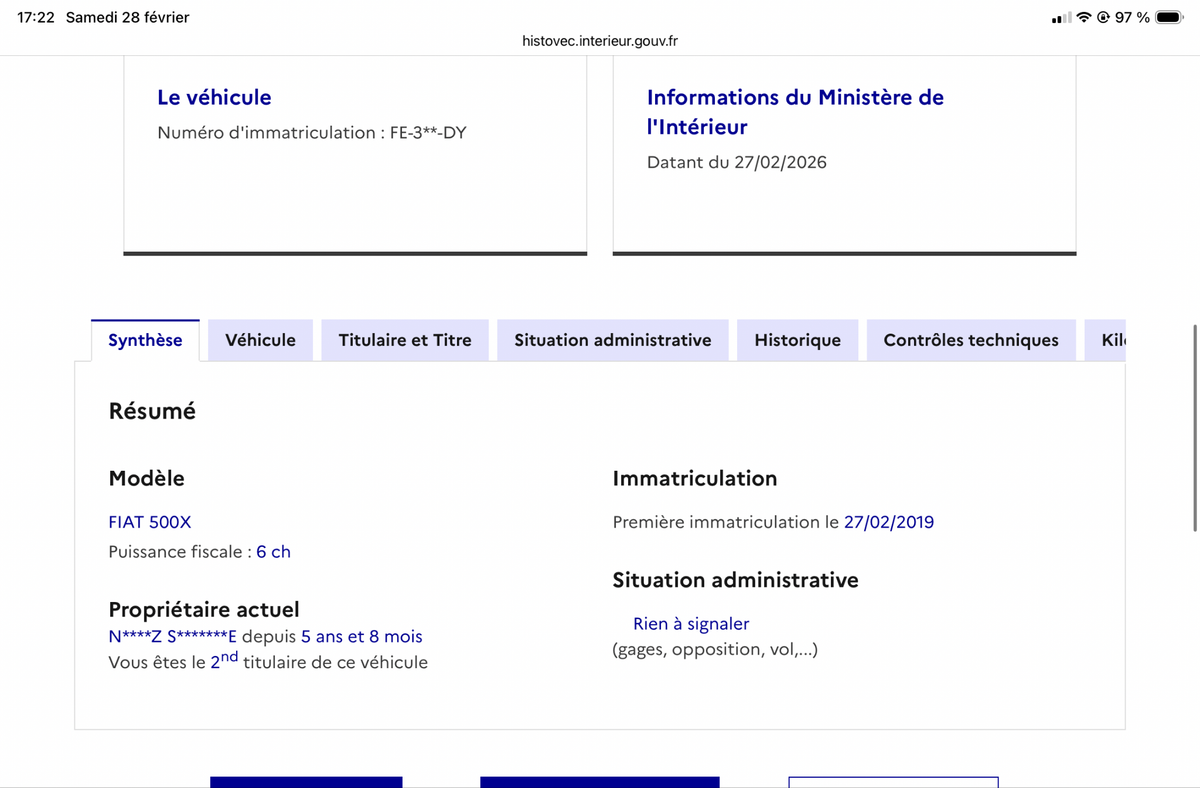 Fiat 500X d'occasion