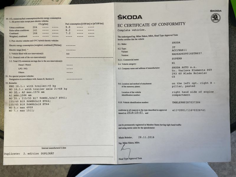 Skoda Superb 2.0 TSI Laurin & Klement 4x4 2016 – снимка 22