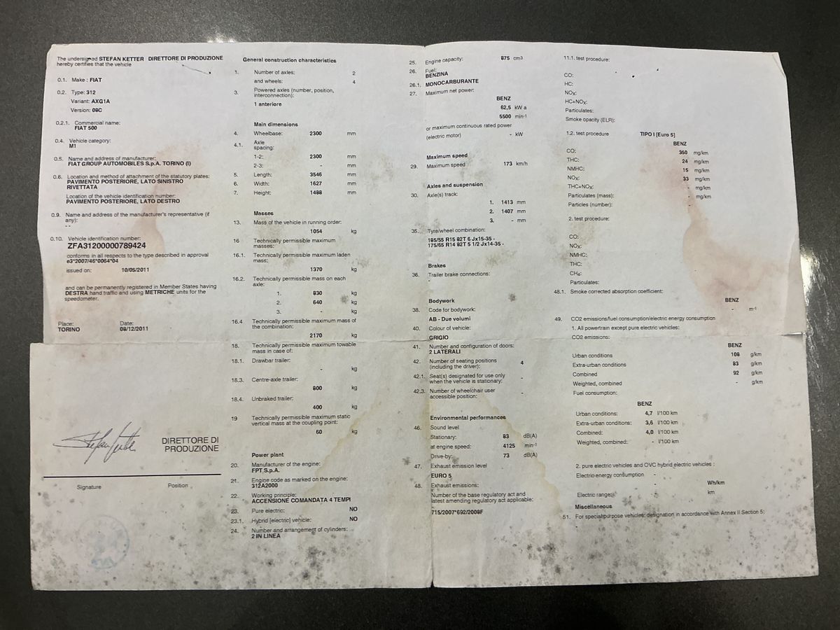 Fiat 500 0.9 Twin Air Plus